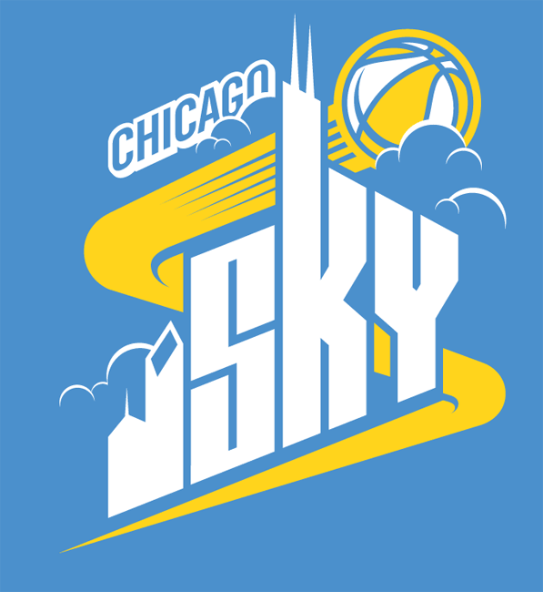Chicago Sky 2006-Pres Alternate Logo iron on heat transfer